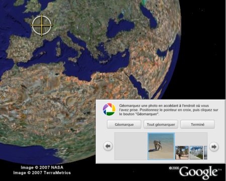 géolocaliser sur google earth