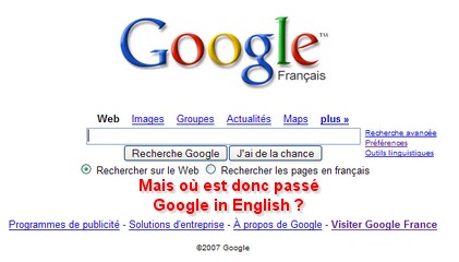 Google en français