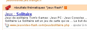 Jeu flash solitaire