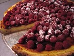 tarte aux framboises