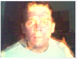visage en feu webcam