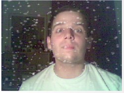 visage sous la neige webcam
