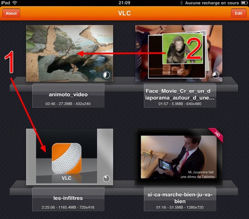 VLC sur iPad