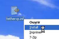 Installer fichier inf